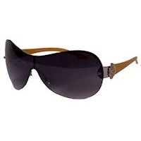 Solbrille i cool design med gule st�nger